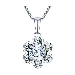 Diamond Pendant Necklaces for Women, Gifts for Wife Girlfriend Mom, 1-3 Carat... - Picture 1 of 8