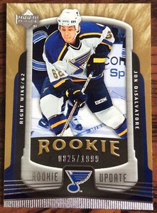 2005-06 JON DiSALVATORE UD ROOKIE UPDATE ROOKIE #173 BLUES #0825/1999