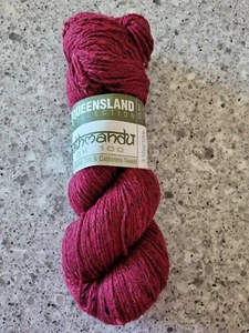 Queensland Collection Kathmandu DK #16 Burgundy Merino Silk Cashmere Tweed 100g - Picture 1 of 2