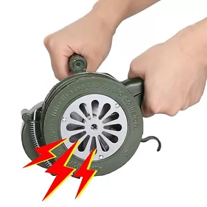 OwnMy Hand Crank Siren Horn Manual Operated Air Raid Siren Handheld Tornado S... - Picture 1 of 8