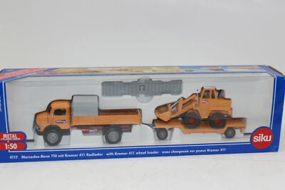 Siku 4117 Mercedes-Benz 710 with Kramer 411 Wheel Loader Bölling 1:50 NEW in OVP - Image 1 of 4