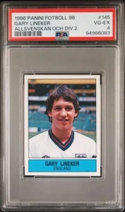 1986 Panini Fotboll 86 Allsvenskan - Gary Lineker #145 - PSA 4 - Picture 1 of 2