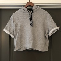 H&M Womens Sweater Crop Top Gray Size L