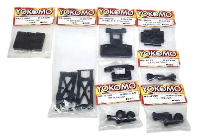Yokomo Vintage RC Car Parts BMAX2 Lot of 8 Plastic Parts NEW Old Stock B2- - Image 1 of 3
