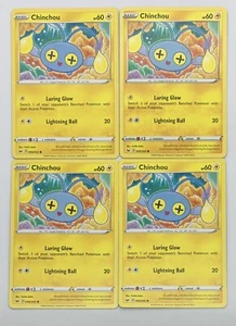 POKEMON TCG SWORD & SHIELD Base Chinchou x4 4x Common Playset #068/202 Unplayed! - Picture 1 of 1