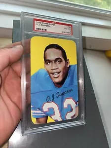 OJ Simpson Rookie Card PSA 4 Vintage Topps Super Buffalo Collector Card 1970 RC - Picture 1 of 23