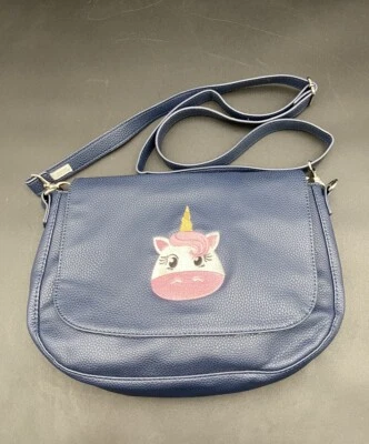 Cartera Bandolera 31 Thirty-One Azul Guijarro con Cara de Unicornio Nueva Sin Etiquetas Foto 1 de 4