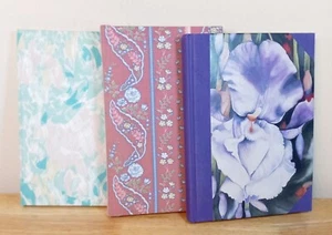 VTG 3 HC Journals: Markings Mary Russel Iris Art, 1985 QuillMark, Unbranded NOS - Picture 1 of 11