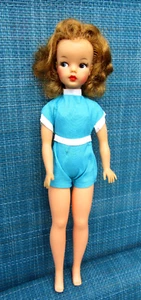 1962~IDEAL~"TAMMY DOLL"~HI-COLOR FACE~BEAUTIFUL CURLY LONG BLONDE HAIR~A+ROMPER - Picture 1 of 7