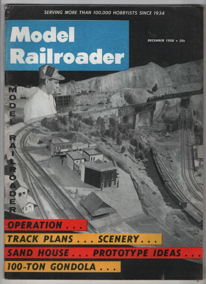 Model Railroader Mag Track Plans Prototype Ideas December 1958 041122RNON - Image 1 of 1