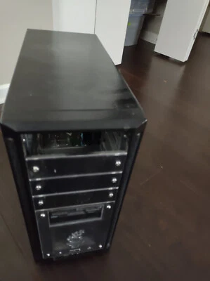 Used Computer Case and Socket FM ASUS F1A71 motherboard Quad Core Processor. - Image 1 of 3