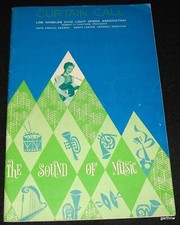 FLORENCE HENDERSON 1961 PROGRAM * THE SOUND OF MUSIC * CURTAIN CALL LOS ANGELES