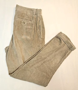CLUB ROOM WIde balena pantalone velluto a coste orli con polsini plissettato davanti grigio cotone 34x34 - Foto 1 di 14