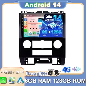 6+128GB For Ford Escape 2007-2012 Apple Car Stereo Navi GPS Android 14.0 CarPlay - Picture 1 of 18