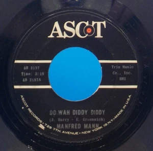 Manfred Mann 45 Do Wah Diddy Diddy / What You Gonna Do - VG++ H12 - Picture 1 of 2