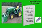 John Deere 3032E 3036E 3038E Compact Utility Tractor Diagnostic Manual See Desc.