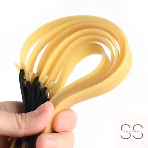 10 Packs Thickened 2.0mm Flat Rubber Slingshots Can Be Replaced with Elastic - Picture 1 of 12