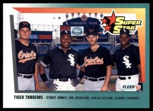 1992 Fleer #701 Jones, Jackson, Olson, Thomas SuperStar Specials