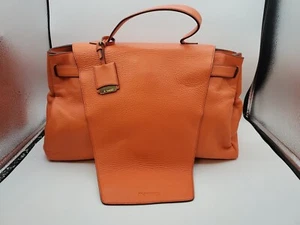 Jil Sander Large Orange Handbag 16"w X 10"h 7.5" Deep  - Picture 1 of 9