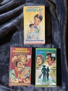 Vicente Fernandez Cantinflas VHS Movie Lot New Sealed - Imagen 1 de 2