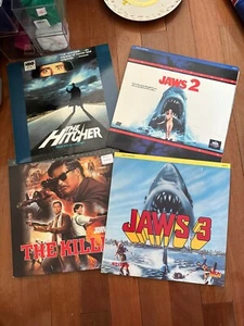 The Killers, Jaws 2 &3, The Hitcher Laserdisc Movies - Excellent Cond! - Picture 1 of 3