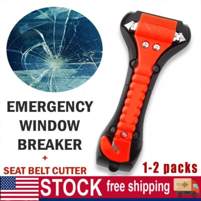 Herramienta de escape de emergencia para ventana de automóvil cortador de cinturón de seguridad 1-2 piezas Foto 1 de 4