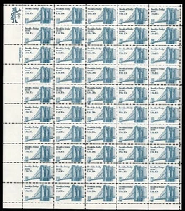 Scott #2041 Brooklyn Bridge Sheet of 50 Stamps - MNH LL P#1 - Picture 1 of 1