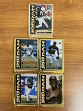 1995 Upper Deck Michael Jordan Tribute Embossed Metal (5) Card Set