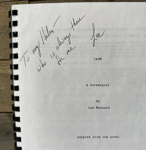 Lee Maynard Crum Novel Book Screenplay Signed By Lee Maynard 1990’s Authentic! - Picture 1 of 14