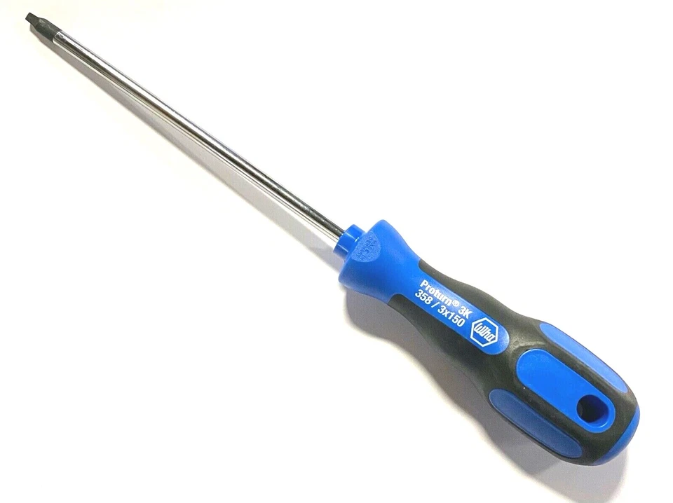 Wiha No.3 x 150mm Square Tip Screwdriver 3K Ergonomic Handle 10.7" Overall