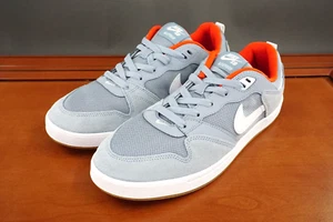 Nike SB Alleyoop Skateboard Herren 10 grau weiß Wildleder Schnürschuhe niedrig Turnschuhe - Bild 1 von 10