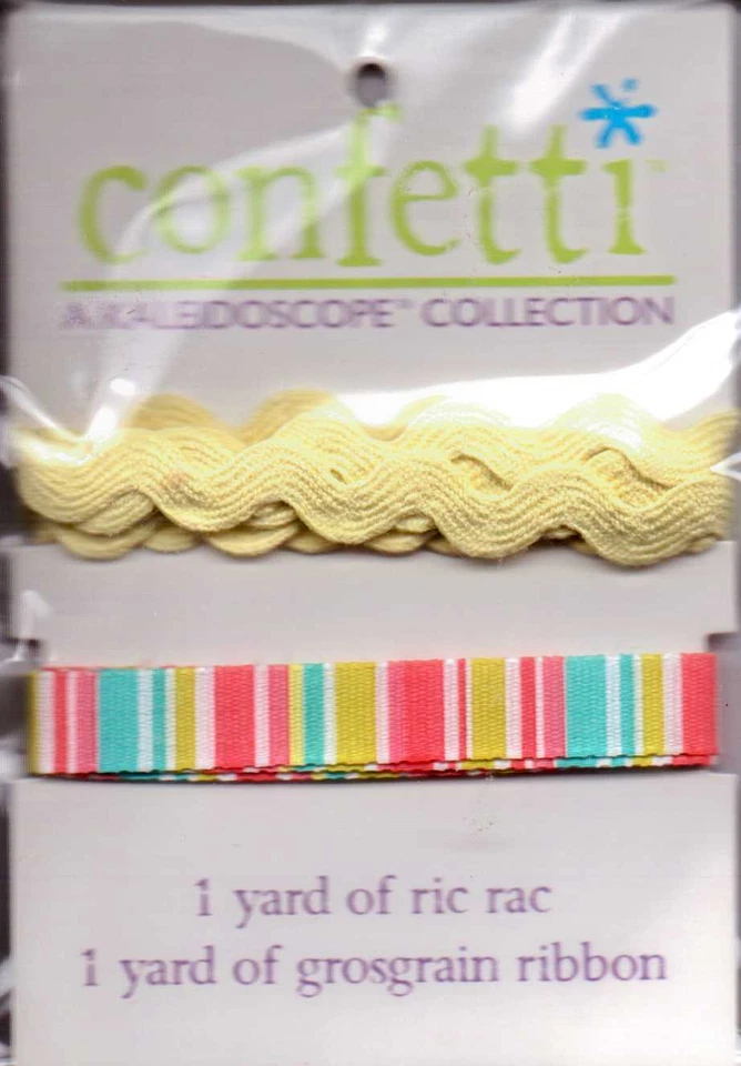 My Mind's Eye CONFETTI Kaleidoscope collection ribbons~ many varieties~Adorable! - Image 1 of 1