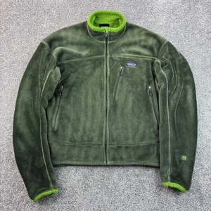 Patagonia R4 Regulator Jacket Mens Large Olive Green Full Zip Fleece Outdoors - Picture 1 of 8