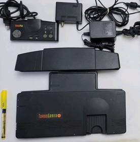 Turbo-Grafx 16 Console Tested Working  Controller Power Adapter AV Cables