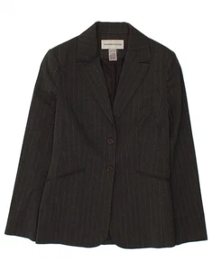WAREHOUSE Womens 2 Button Blazer Jacket UK 12 Medium Grey Pinstripe EJ19 - Picture 1 of 3