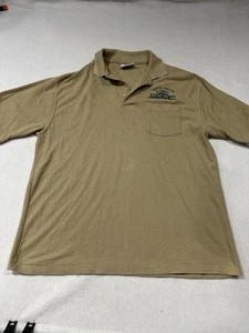 Glock Professional Men XL Tan Brown Polo Shirt 2001 Vintage GSSF Range Officer - Picture 1 of 5