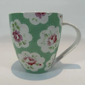 Cath Kidston Provence Rose Stanley Mug Green Cottage Farmhouse - Picture 1 of 10