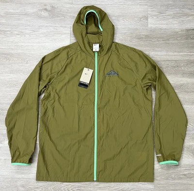 GRANDE Chaqueta Cortavientos Ligera Nike Trail Aireez Correr Cremallera DX6883-368 Foto 1 de 4