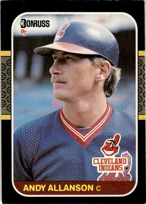 1987 Donruss Andy Allanson Rookie Cleveland Indians #95 - Image 1 of 2