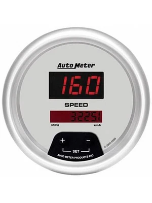 Auto Meter 3-3/8 Speedometer, 0-260 MPH / 0-260 KM/H, Ultra-Lite Digital (6588) - Image 1 of 4