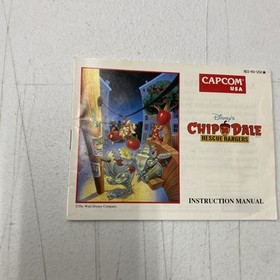 Chip n Dale Rescue Rangers NES Manual Only