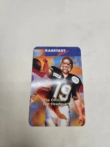 ES25 Berlin Thunder 1999 NFL Europe Football Pocket Schedule Card - Karstadt - Picture 1 of 2