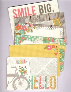 Simple Stories VINTAGE BLISS 6pK HANDMADE 4x6 JOURNAL/EPHEMERA CARDS - Picture 1 of 7