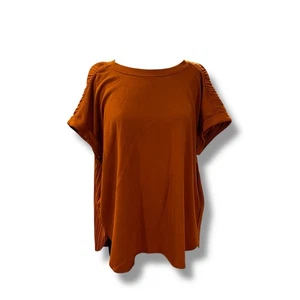 Cupio Shirt Damen XL Karneol orange Mischgewebe Kurzarm Oberteil Herbst Herbst - Bild 1 von 8