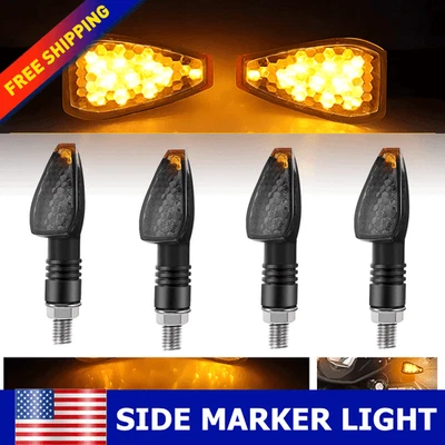 Luces de flecha indicadoras de señal de giro negras humo para motocicleta Suzuki DRZ400 4 PIEZAS Foto 1 de 4