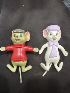 Figura Bernard y Bianca, Disney Rescuers Down Under Just Toys, goma dura - Imagen 1 de 8