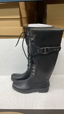 Uggs Madelynn 高系带雨靴 3456-W/BLK- 女式鞋美国 5 码 — 第 1/3 张图片