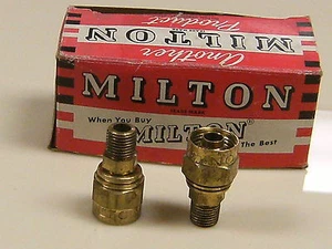 Milton Industries No. 621 Re-Usable Brass Male Hose Fitting ¼” NPT ¾” ODx3/8” ID - Imagen 1 de 1