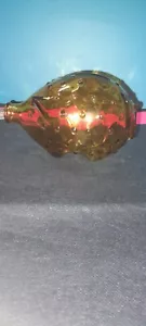 Hucha de vidrio vintage MCM Holmegard ámbar colbalto Hobnail Jacob - Imagen 1 de 13