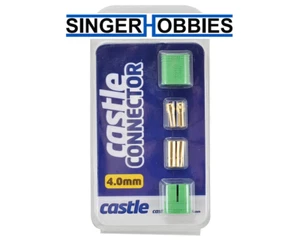 CASTLE CREATIONS 011006500 4mm Polarized Bullet Connector Set (Male/Female) HH - Picture 1 of 2
